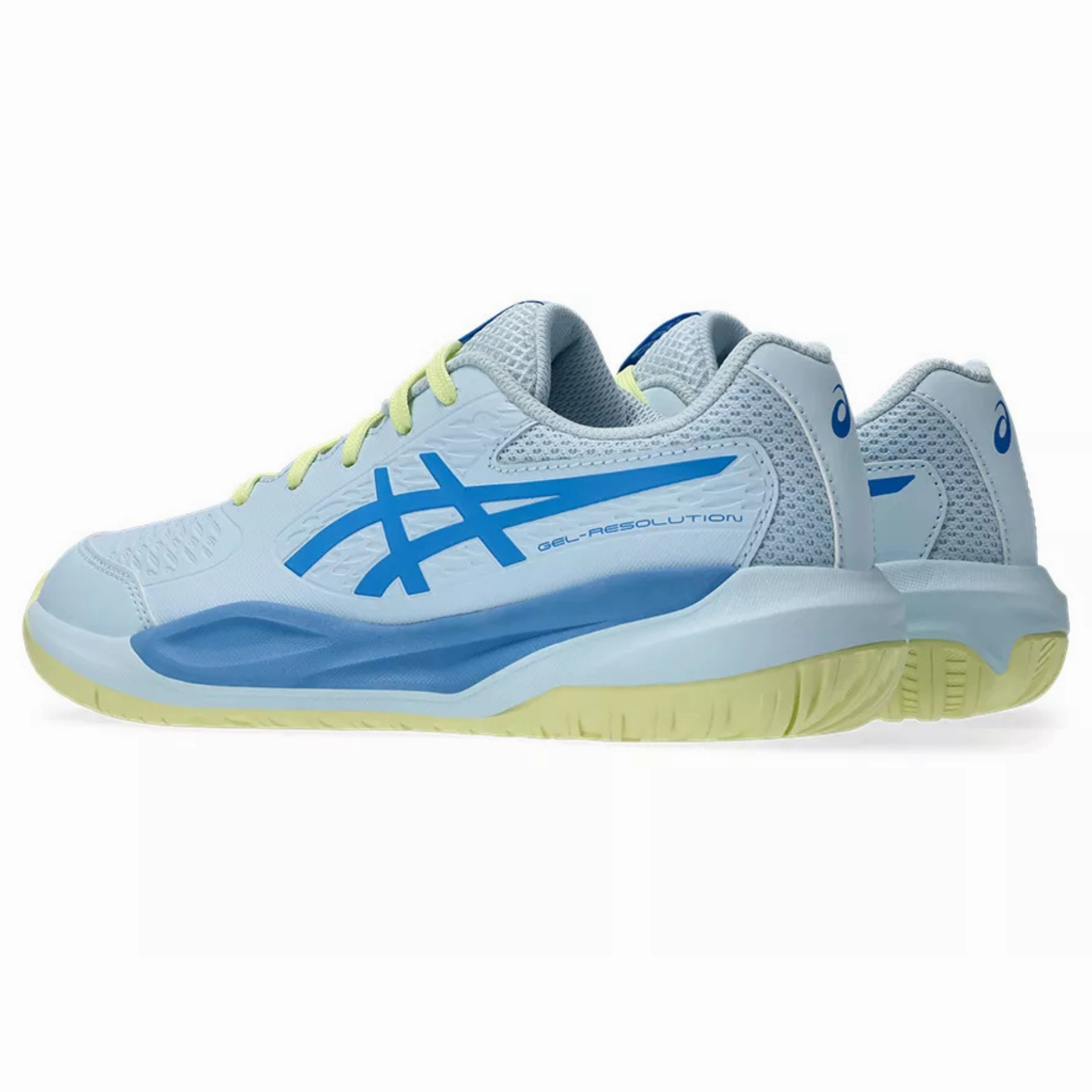 Energy Fit Asics Gel Resolution X GS Tennis Shoes - Light Blue / Blue Coast