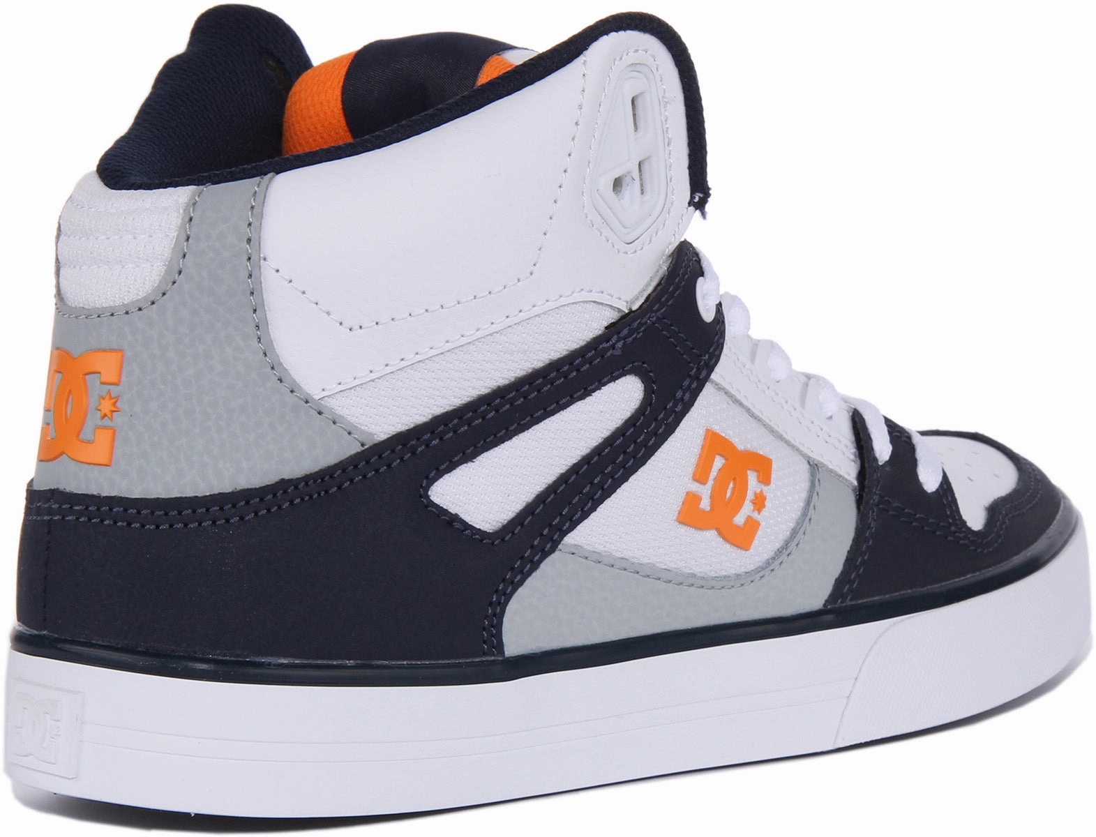 Energy Foam Dc Shoes Pure High Top In White Navy For Men