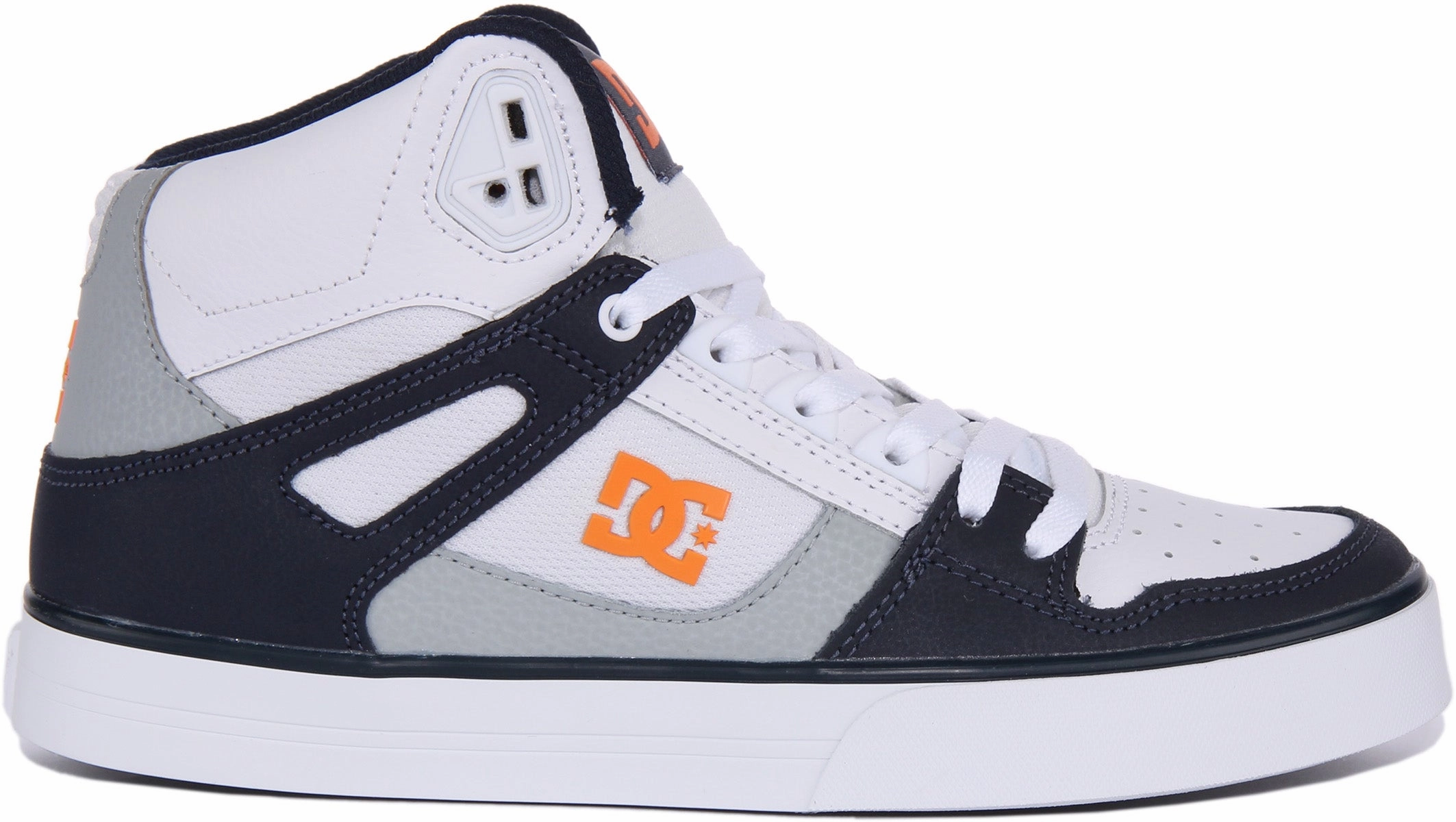 Energy Foam Dc Shoes Pure High Top In White Navy For Men