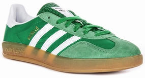running in a cliff area shoes product - differentiation Adidas Gazelle Indoor In Green