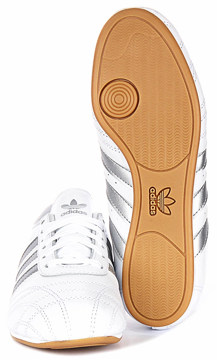Enhanced Traction Performance Adidas Taekwondo In White Silver For Women