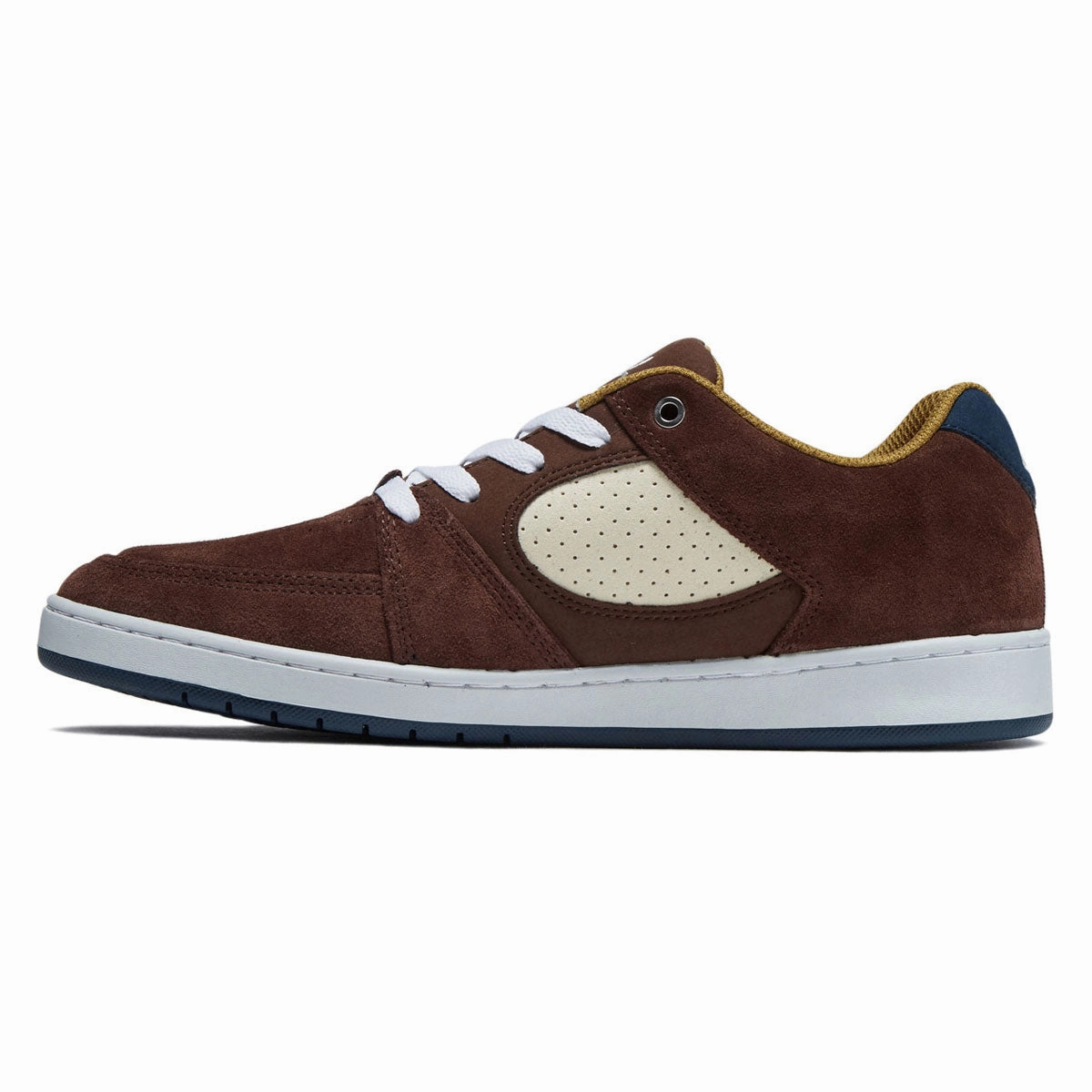 eS Accel Slim Shoes - Brown/Tan/Blue Fast Spin