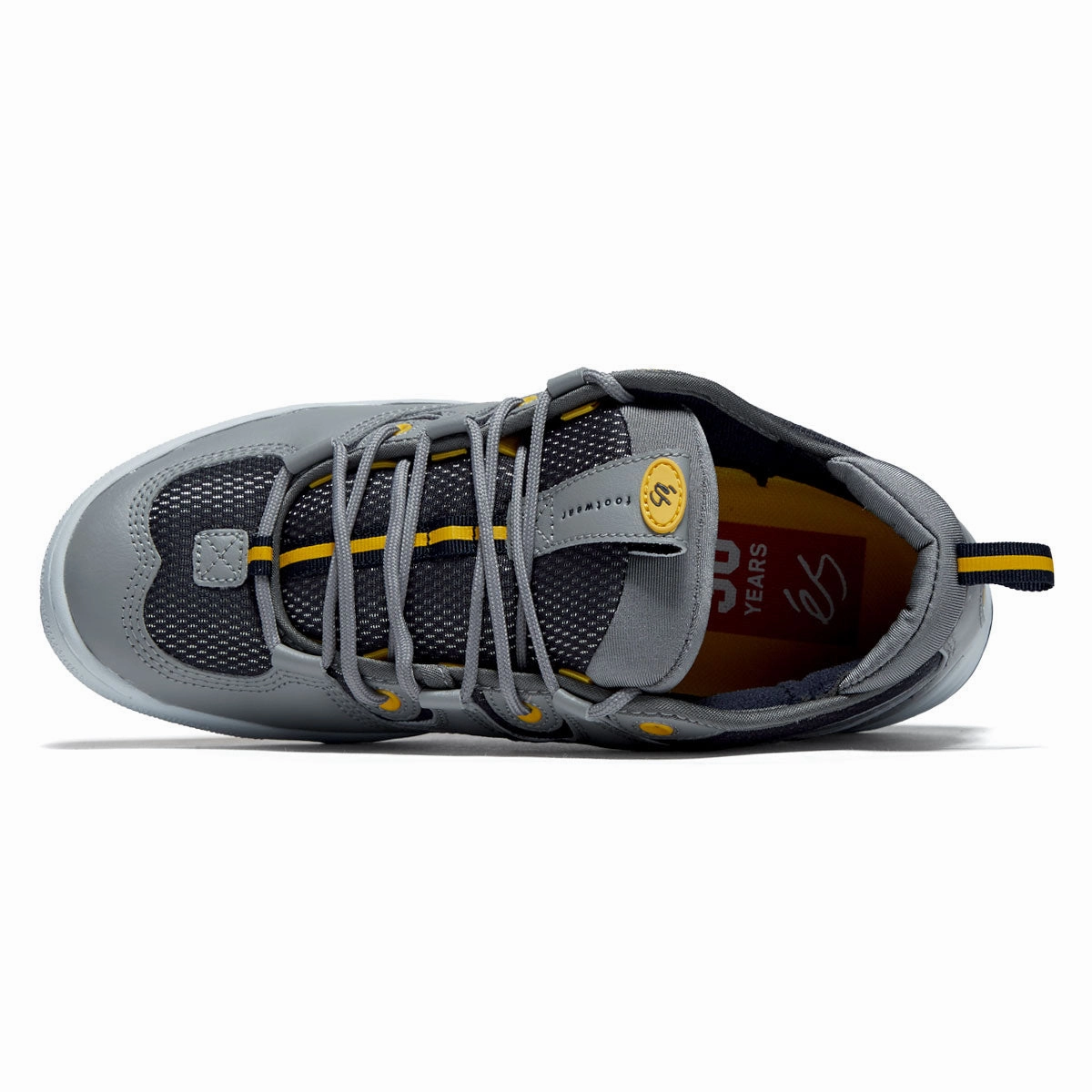 eS Two Nine 8 Shoes - Grey/Navy/Yellow Strong Lock