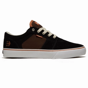 Etnies Barge Ls Shoes - Black/Brown Flexible Upper Free Motion
