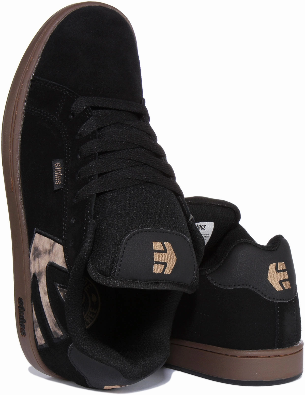 Etnies Fader In Black For Men Heel System