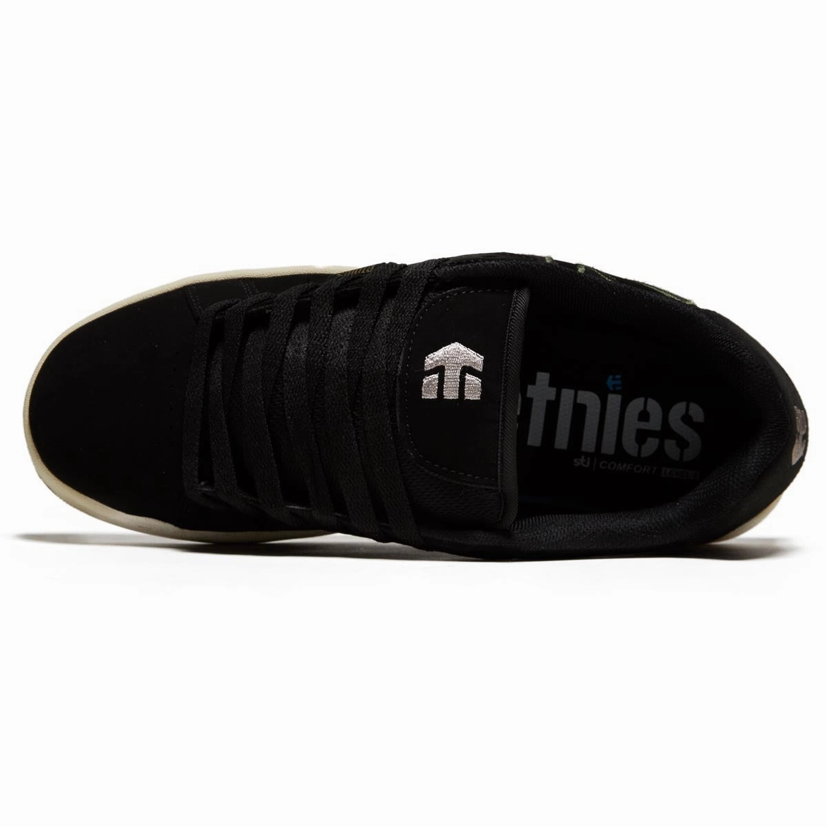 Etnies Fader Shoes - Black/Green Low Profile