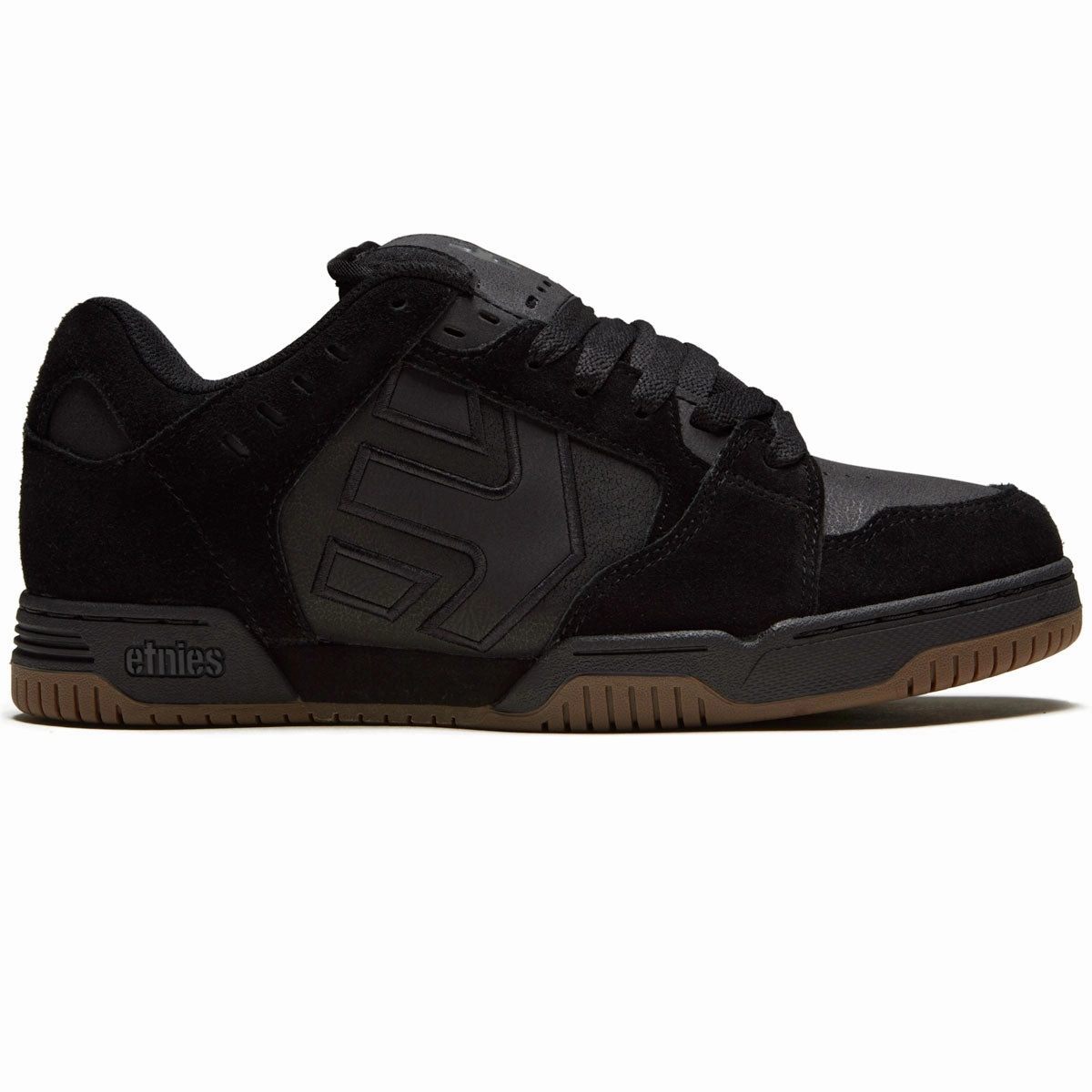 Etnies Faze Shoes - Black/Black/Gum Training Focus Skater Power