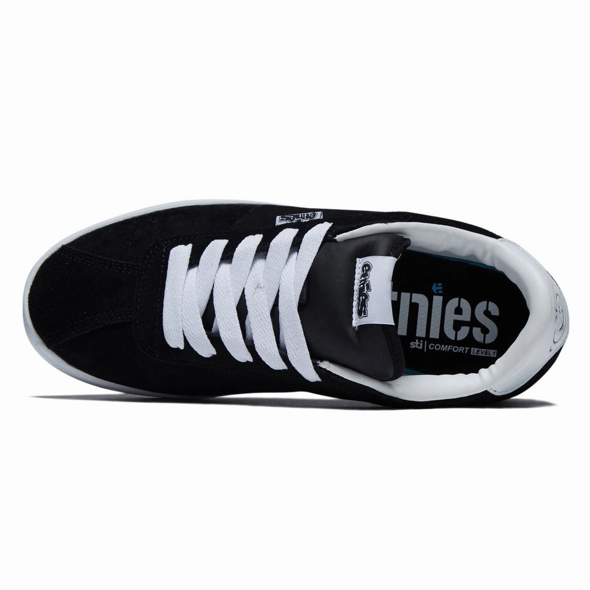 Etnies Scam Shoes - Black/White Flat Grip