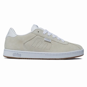 Lace Hold Urban Look Etnies Scam Shoes - White/White