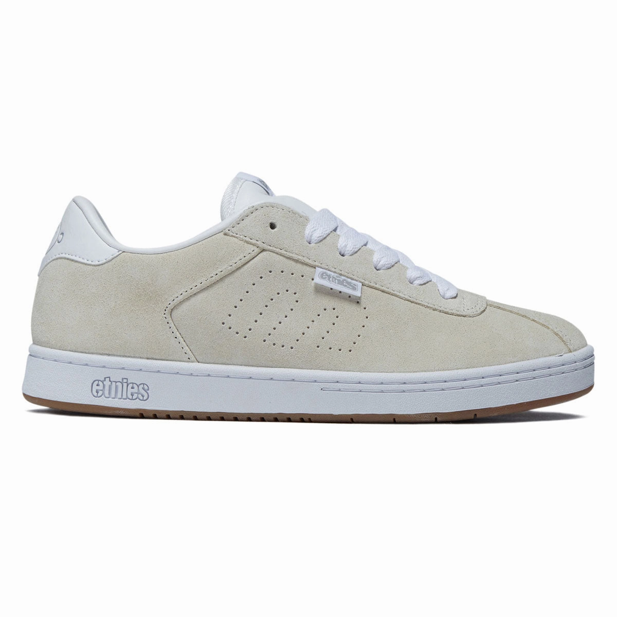 Lace Hold Urban Look Etnies Scam Shoes - White/White