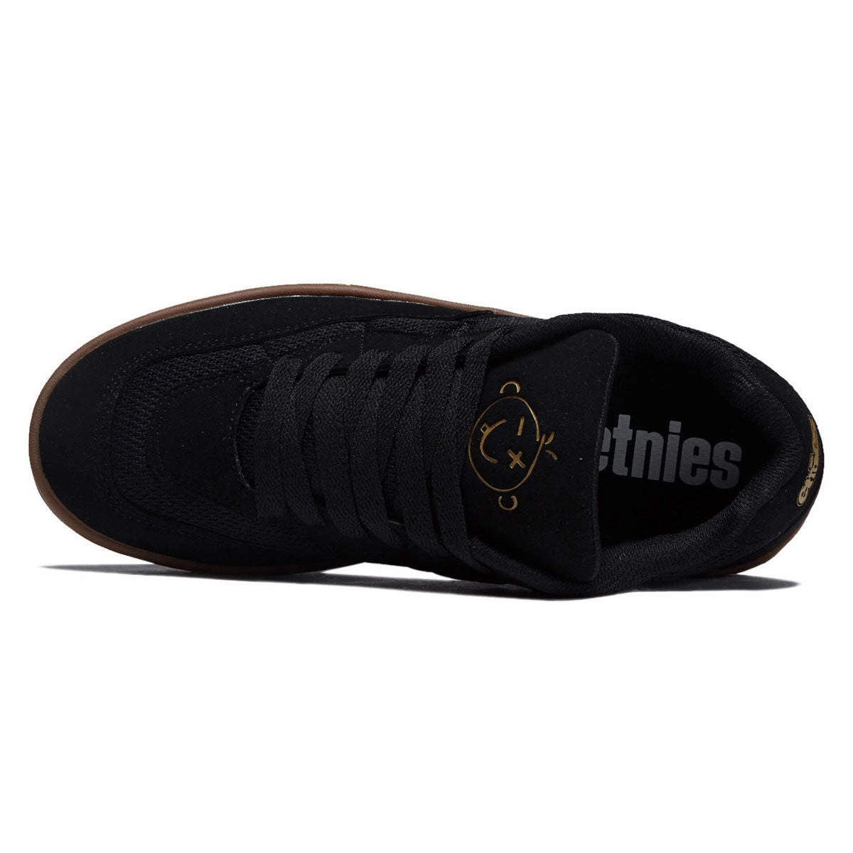 Etnies Snake Shoes - Black/Gum True Fit
