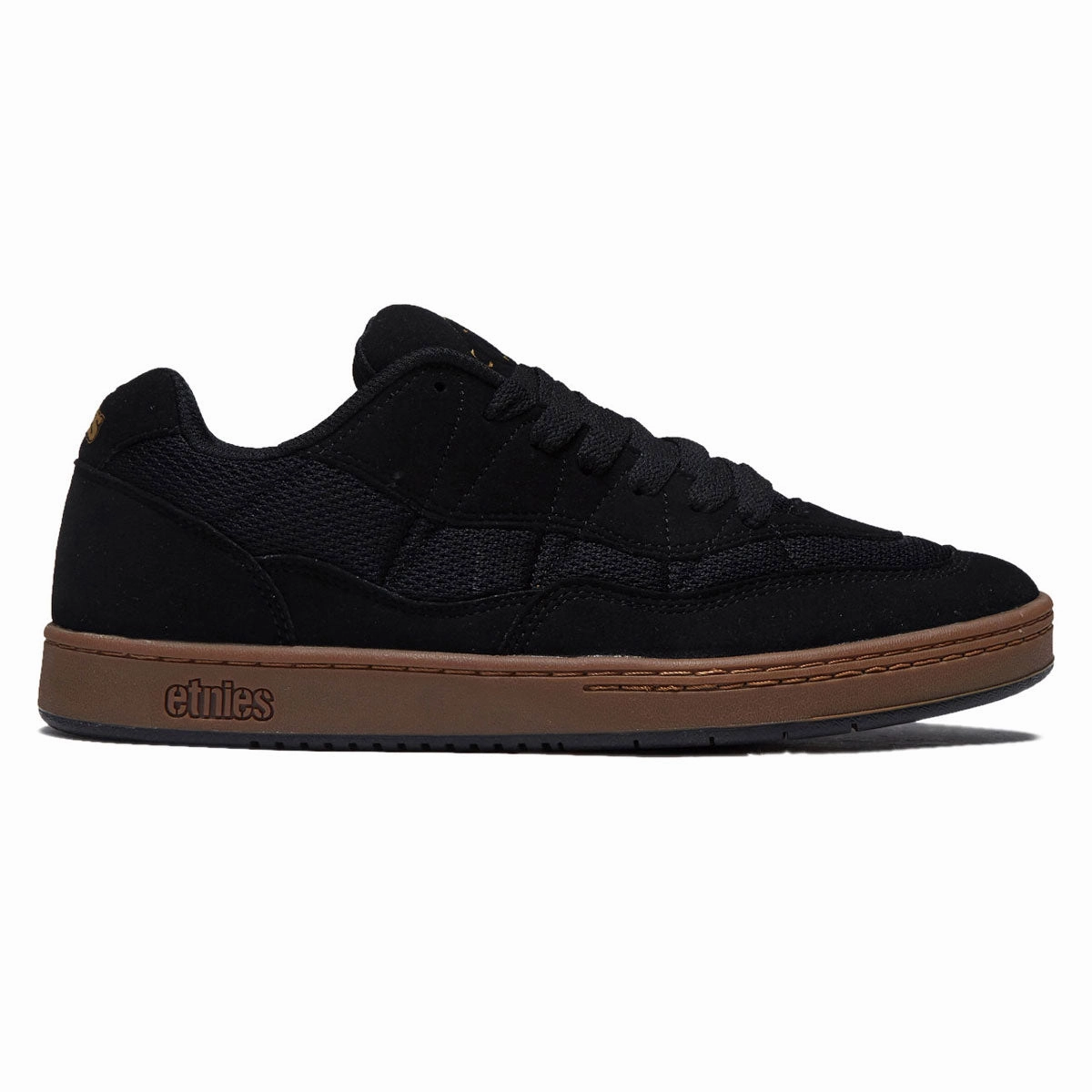 Etnies Snake Shoes - Black/Gum Skater Look