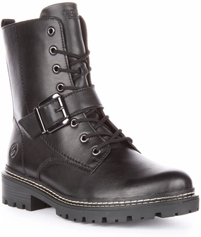 Remonte D0B78-01 In Black For Women Trail Zone Water Safe