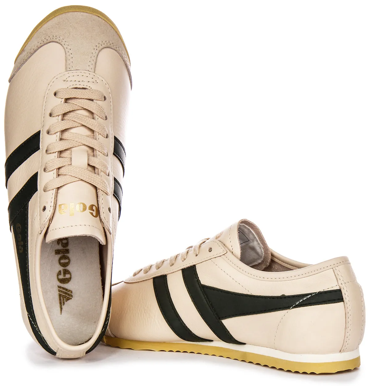 Even Balance Gola Classics Race Leather In Cream For Women