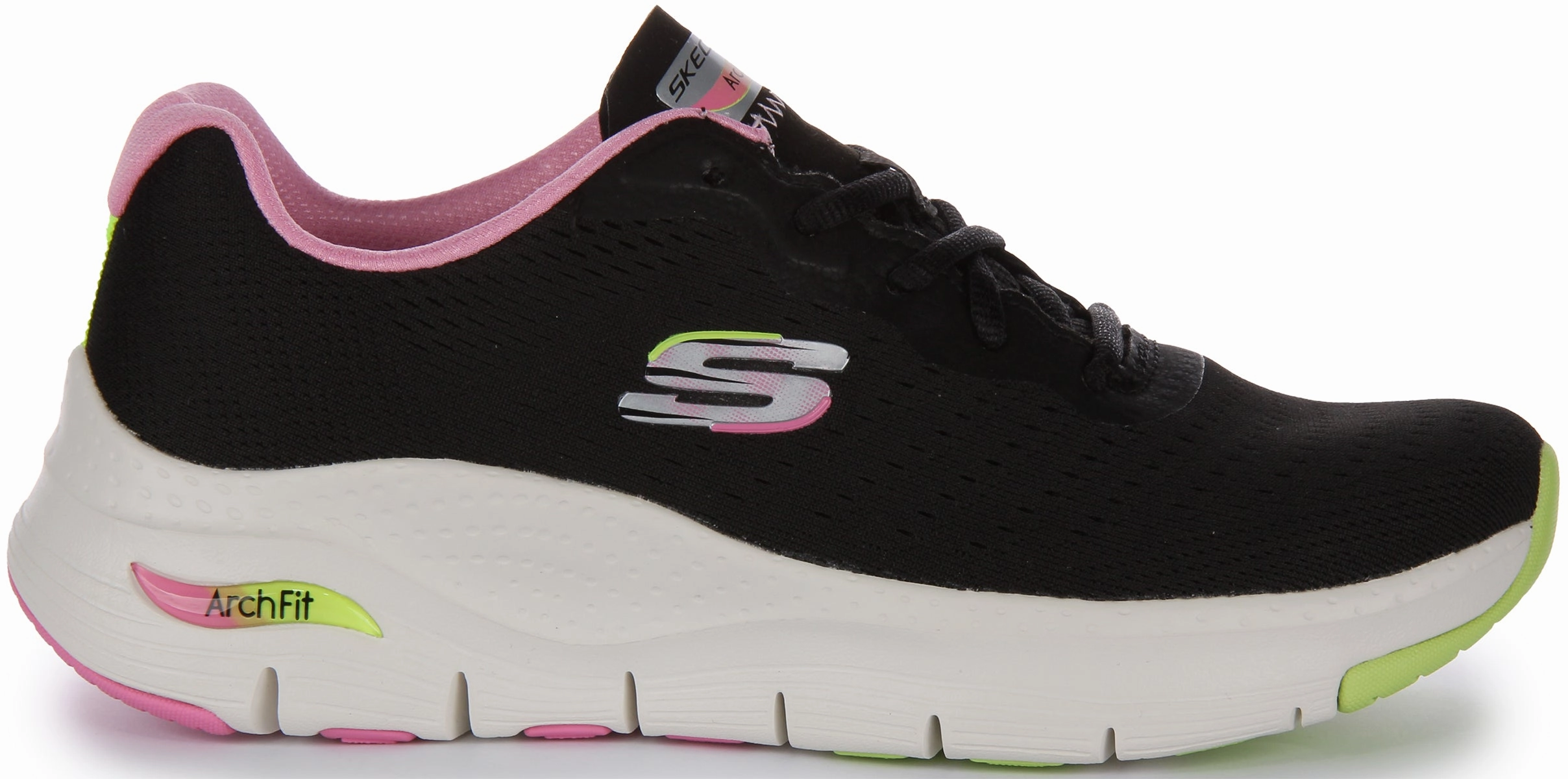Even Balance Skechers Arch Fit fit In Black Pink For Women
