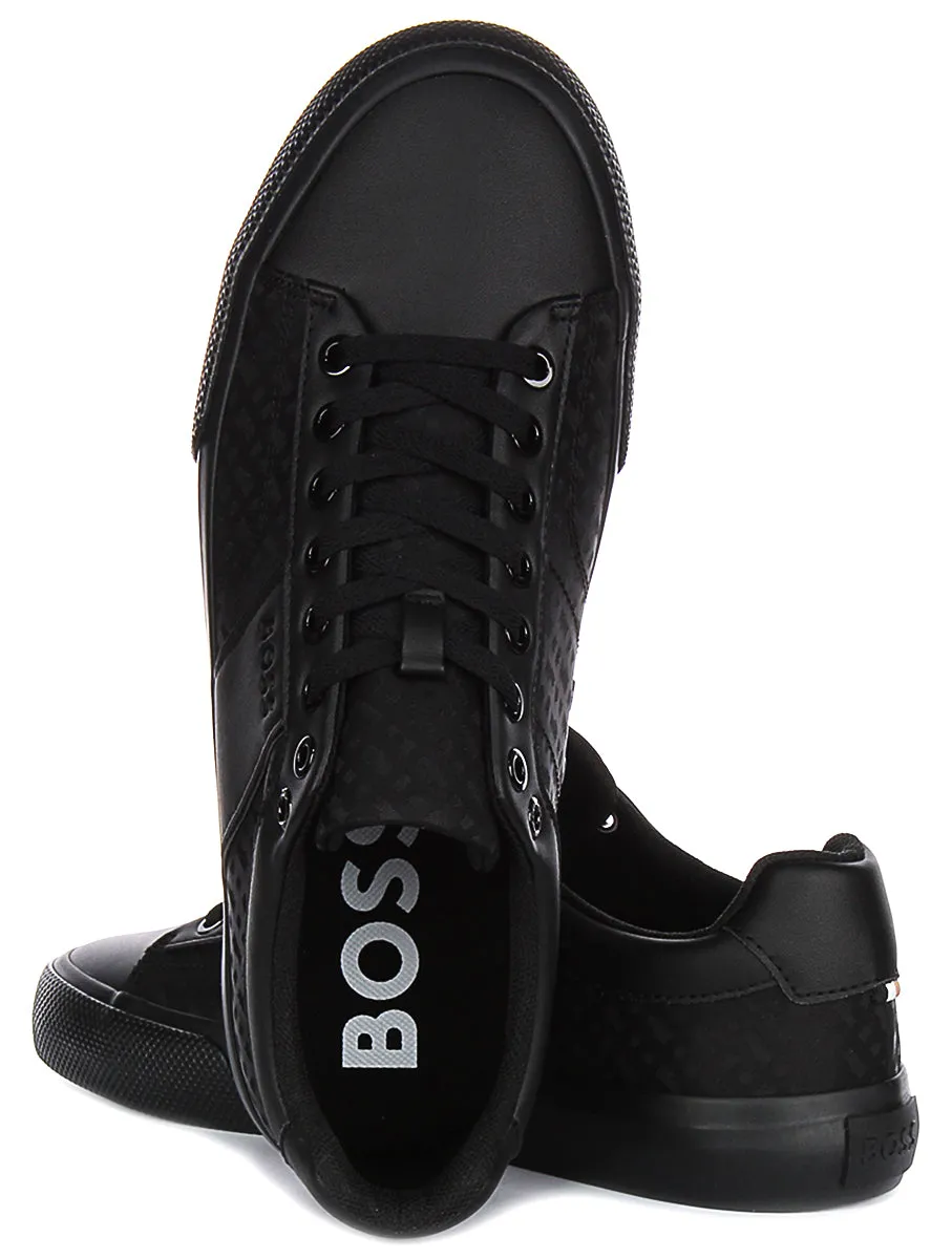 Every Step Boss Aiden Tennis Multi Logo In Black For Men