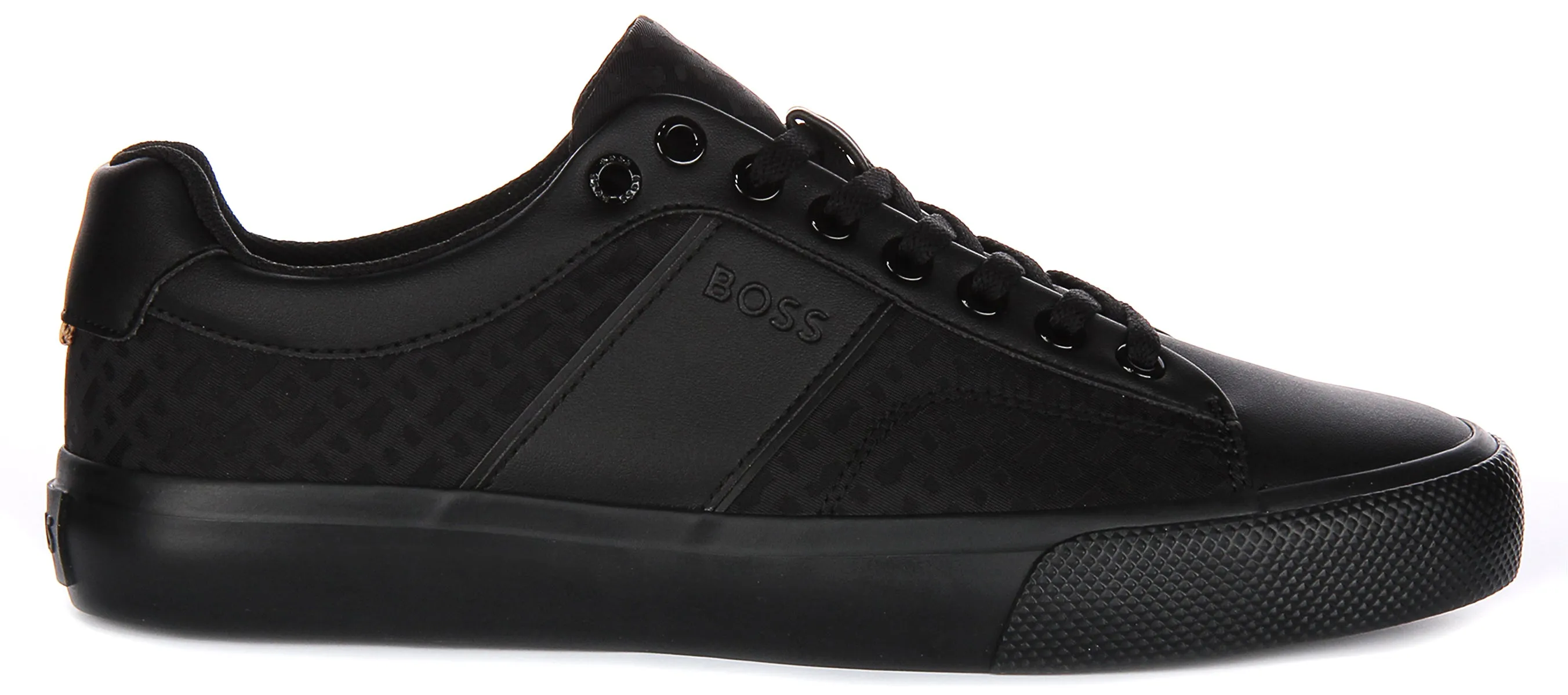 Every Step Boss Aiden Tennis Multi Logo In Black For Men