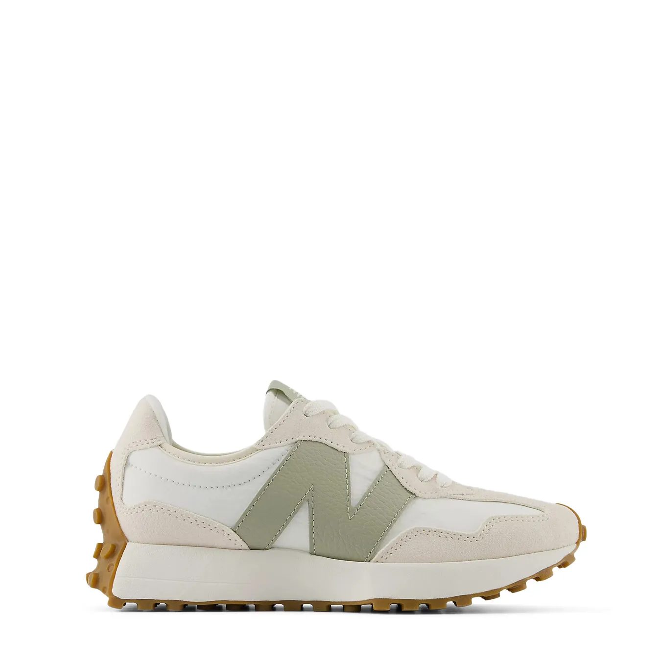 Easy Activity New Balance Womens 327 Trainer Linen / Sea Salt / Olivine