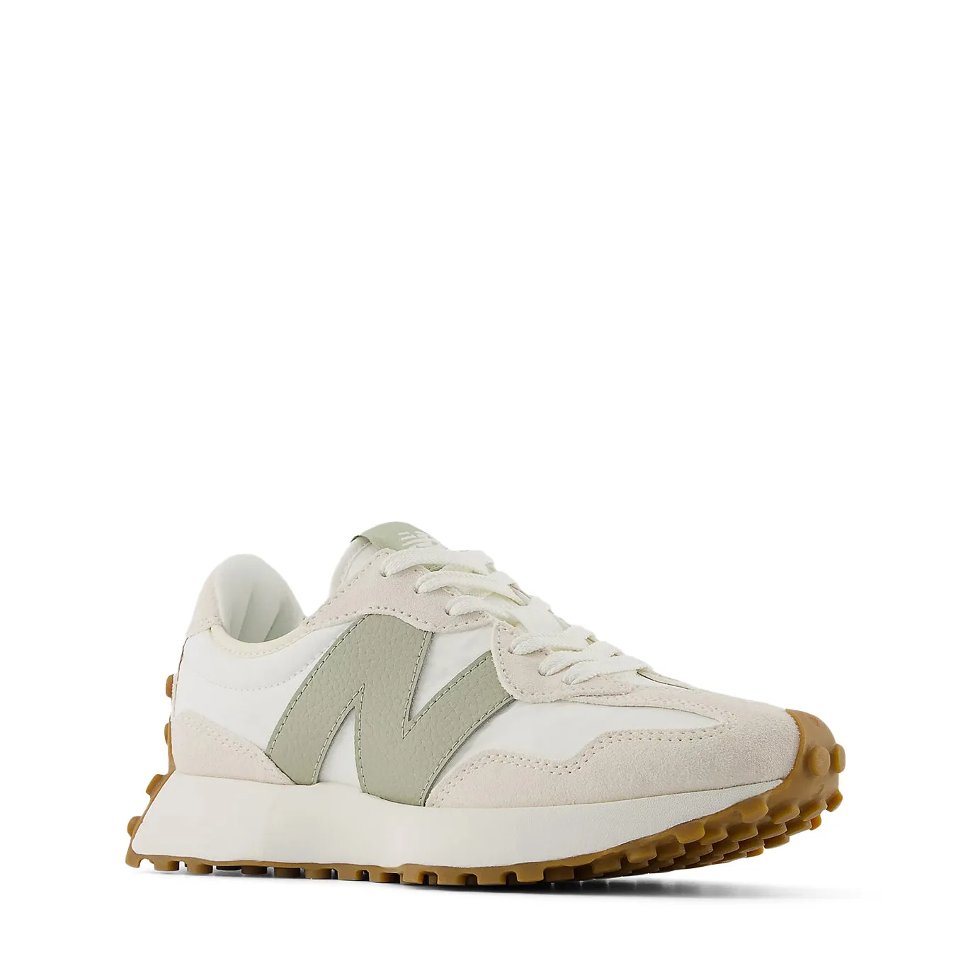 Everyday Wear Fit New Balance Womens 327 Trainer Linen / Sea Salt / Olivine