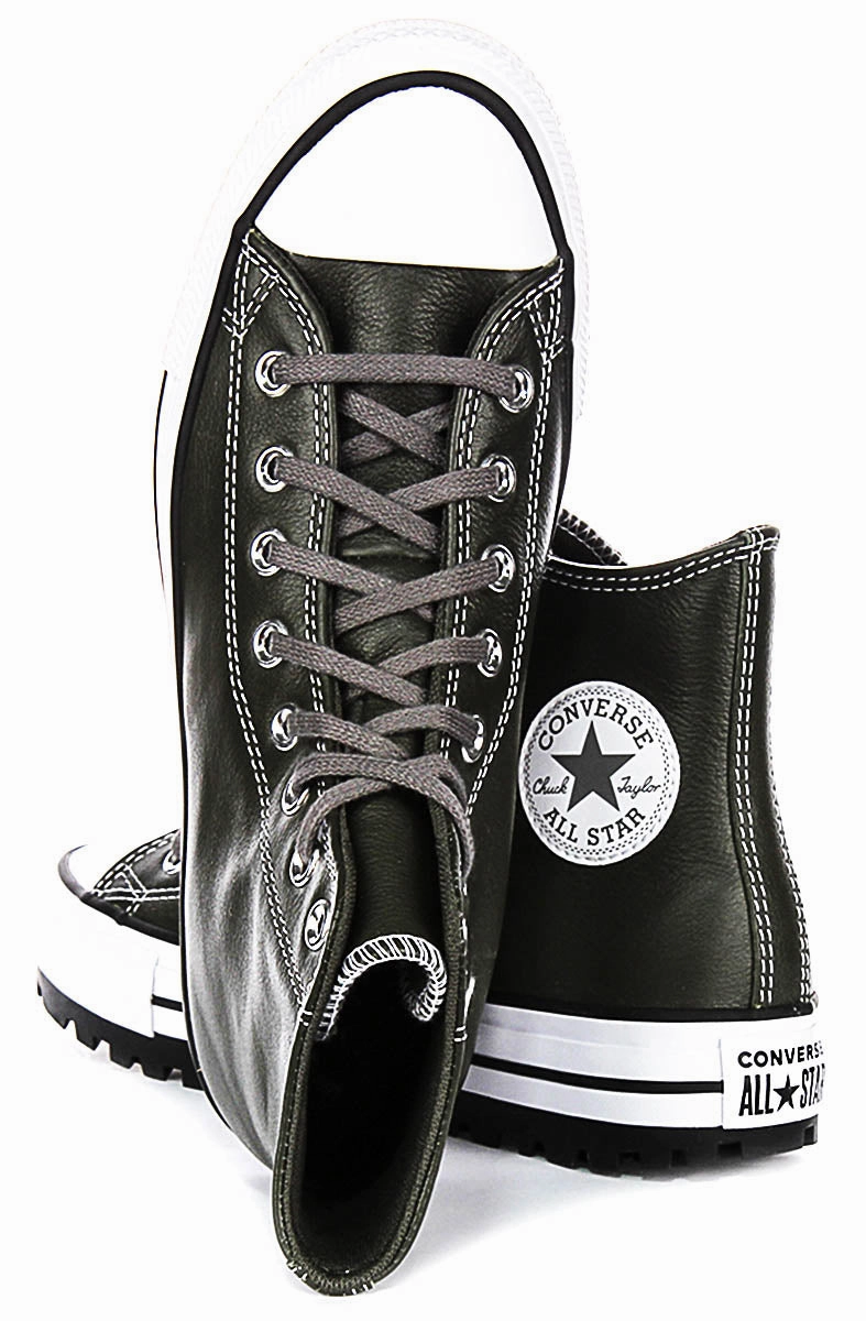 Everyday Chic Converse All Star City Trek A09489C In Dark Green Leather