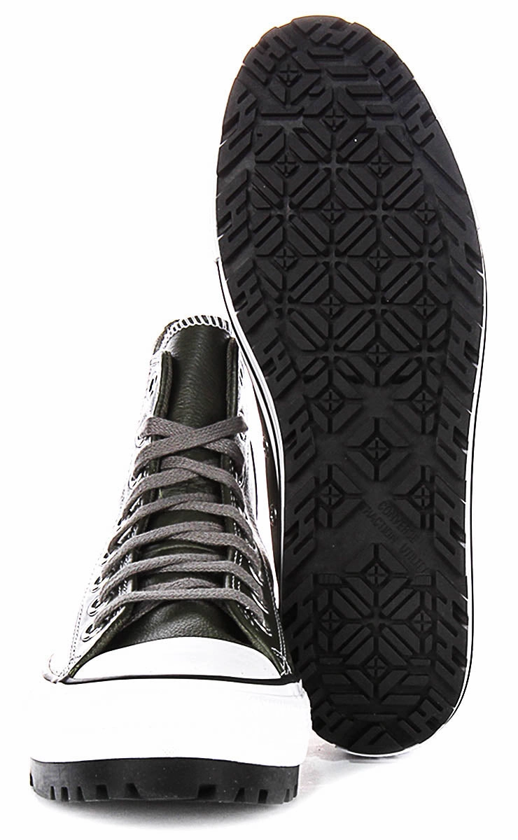 Everyday Chic Converse All Star City Trek A09489C In Dark Green Leather