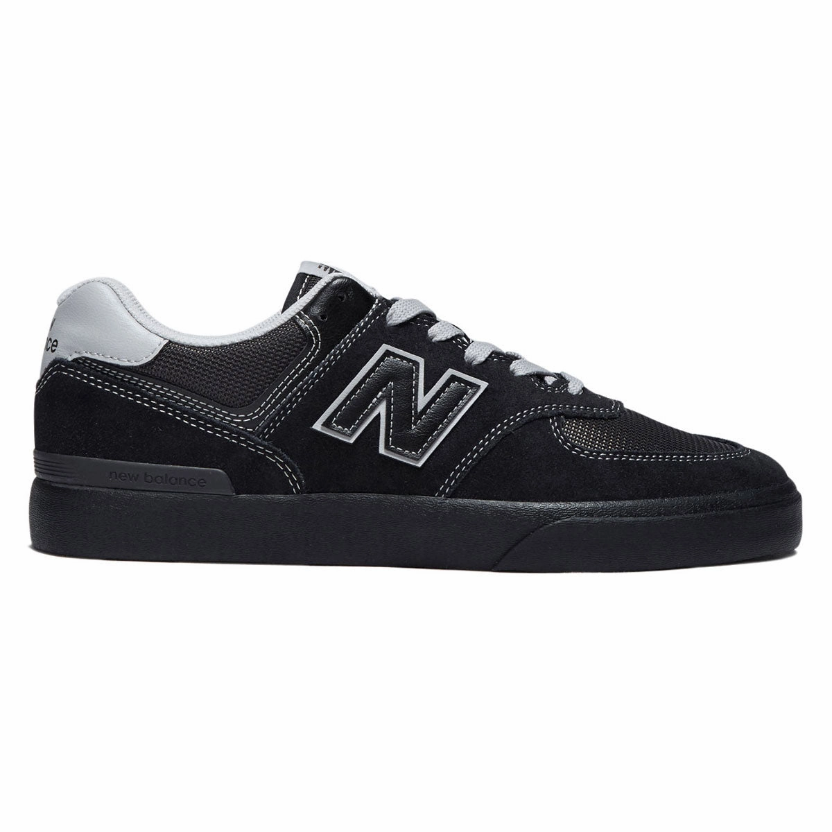Grip Action Comfort Padding New Balance 574 Vulc Wide Shoes - Black/Black