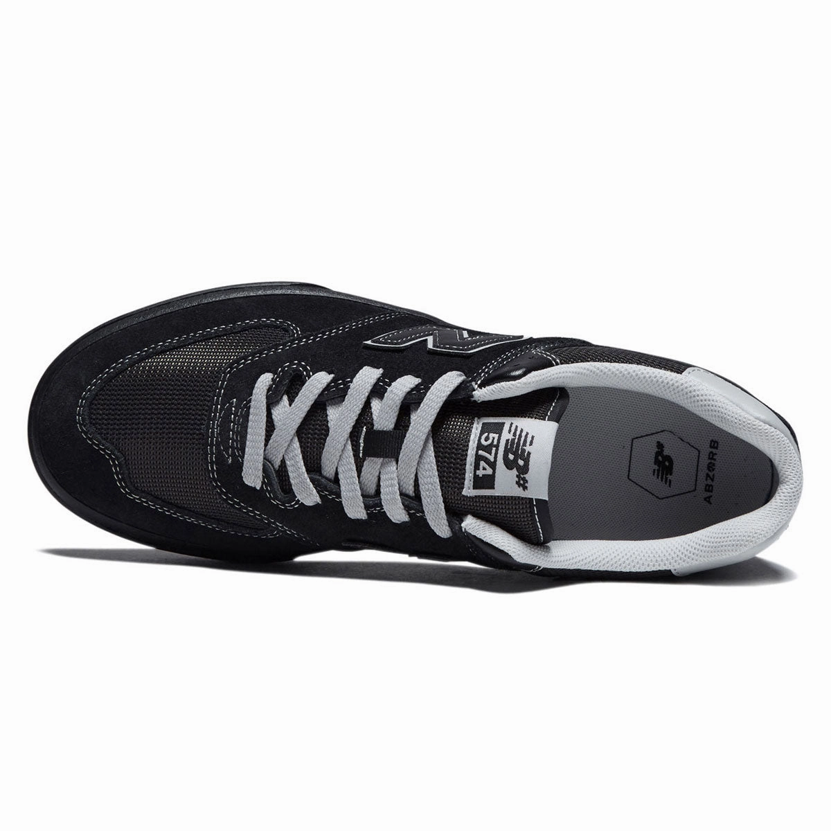 Everyday Comfort New Balance 574 Vulc Wide Shoes - Black/Black