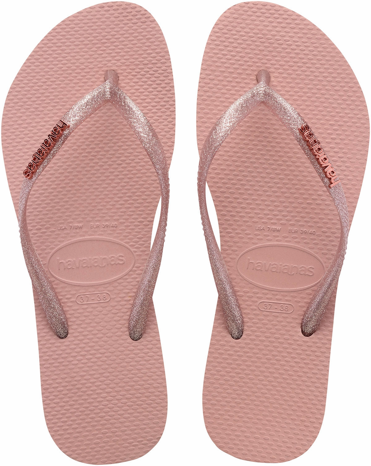 Havaianas Slim Logo Metal In Rose For Women Easy Breeze Outdoor Garden Outfit