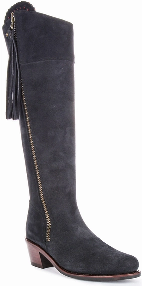 Justinreess England Valentina Heel In Navy For Women Active Fit Chic Layering