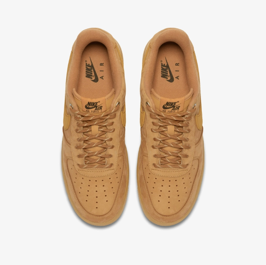 Exceptional design NIKE - Air Force 1 '07 WB - Flax/Wheat Gum Light Brown - Men's [CJ9179 200]