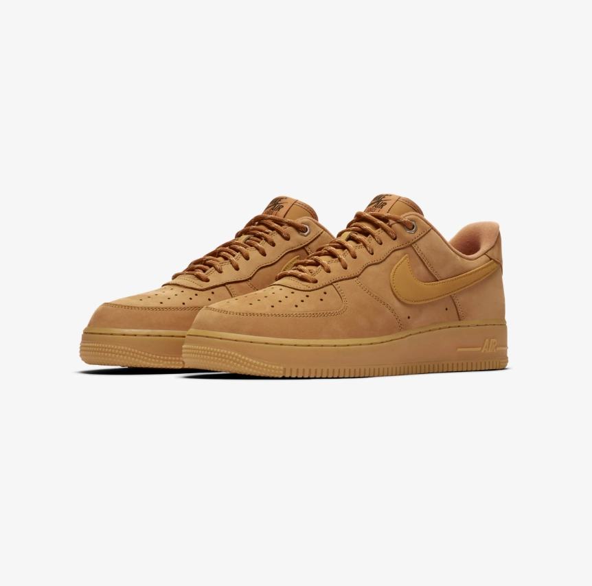 professional athletes' shoes NIKE - Air Force 1 '07 WB - Flax/Wheat Gum Light Brown - Men's [CJ9179 200]