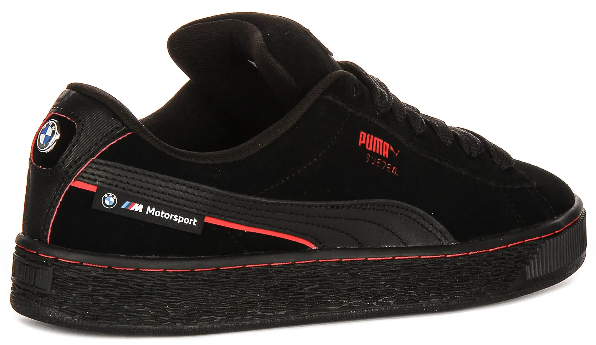 Exclusive Look Puma X BMW Suede XL In Black Red