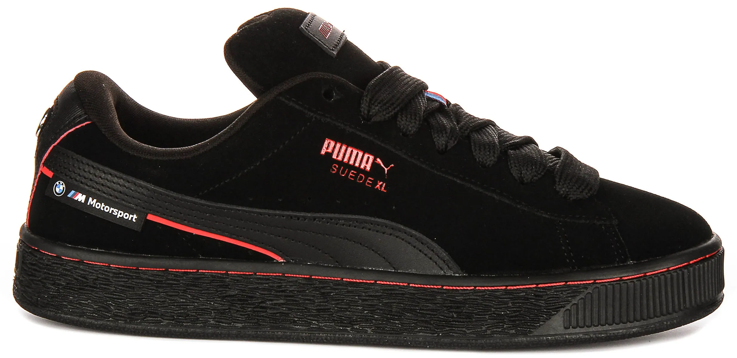 Exclusive Look Puma X BMW Suede XL In Black Red