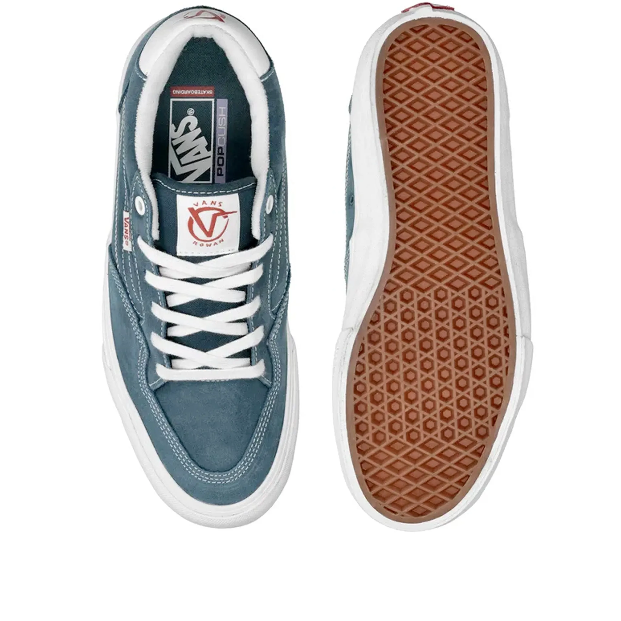 Exclusive traction Vans Rowan Leather Blue Sale