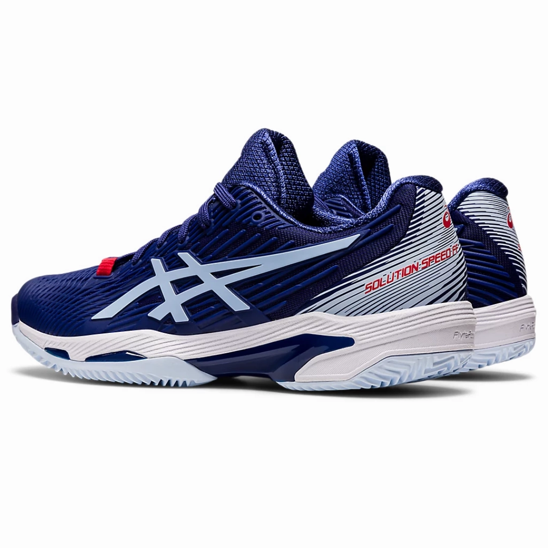 Exclusive Look Asics Womens Solution Speed FF2 Clay Tennis Shoes - Dive Blue/Soft Sky