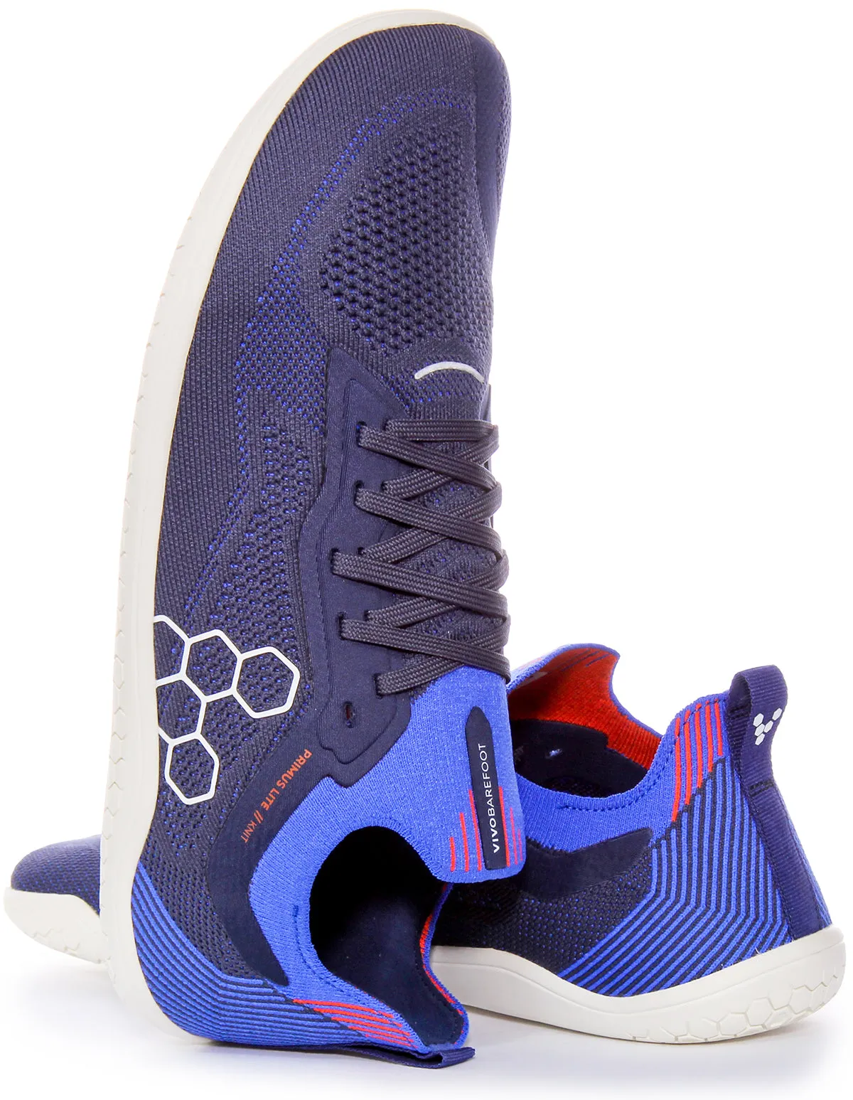 Extreme Traction Vivobarefoot Primus Lite Knit In Navy For Men