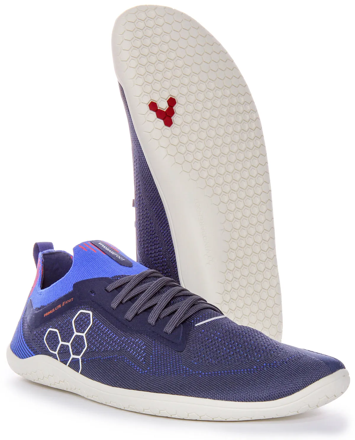 Extreme Traction Vivobarefoot Primus Lite Knit In Navy For Men