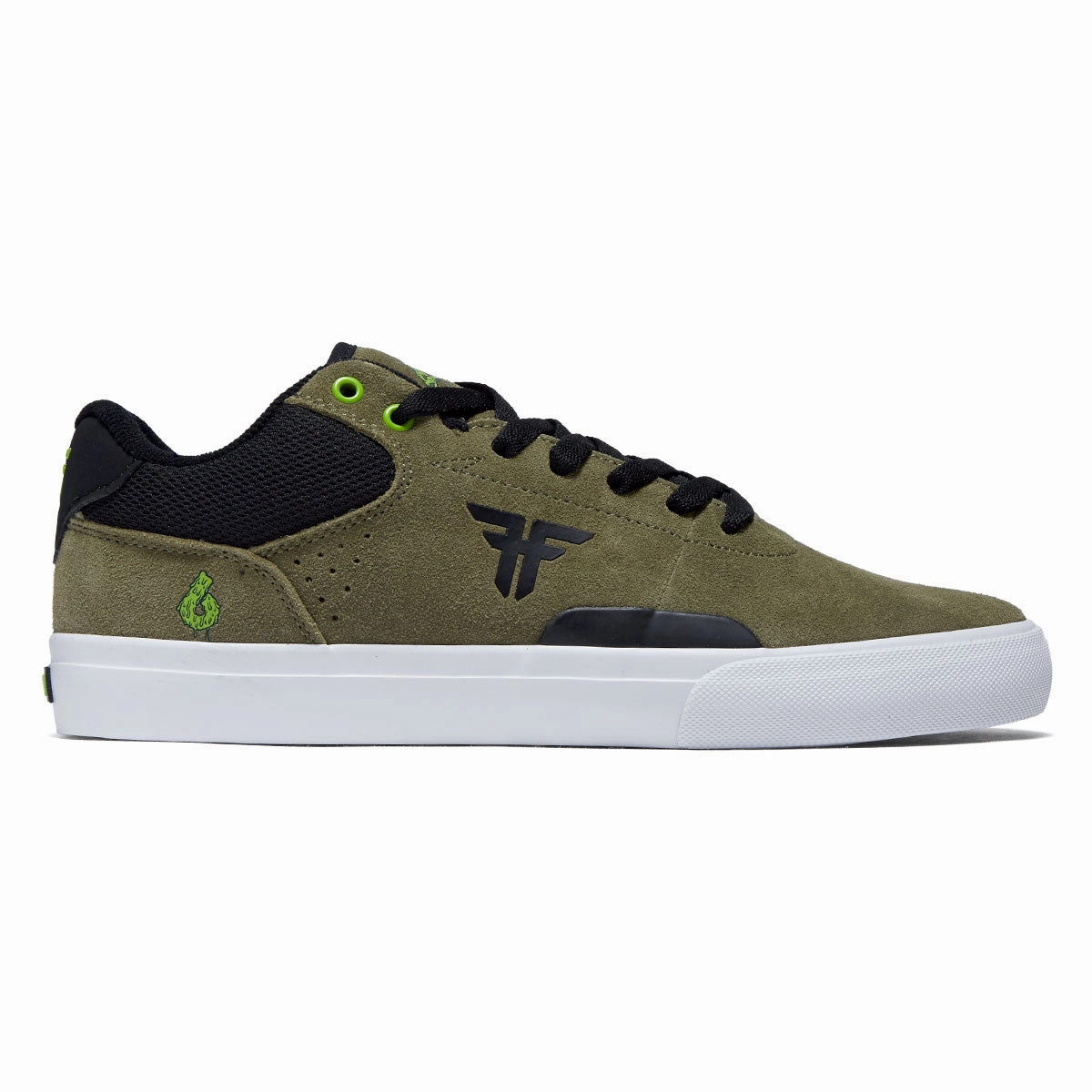 Fallen The Fiend II Elliot Sloan Shoes - Olive/Black/Orange Effortless Ride