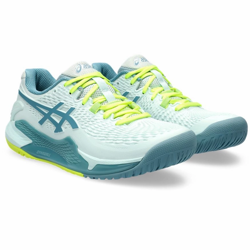 Fashion-forward flair Asics Gel Resolution 9 Womens Tennis Shoes -Soothing Sea / Gris Blue