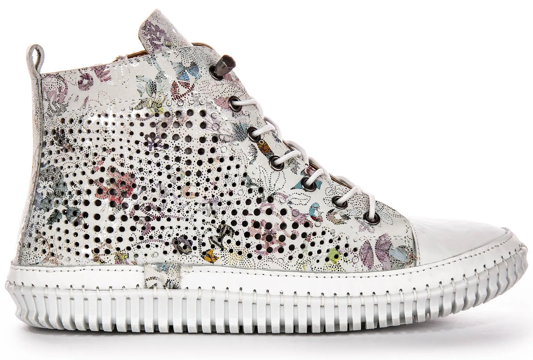 Fast Bounce Justinreess England Nexa Hi In White Floral For Women