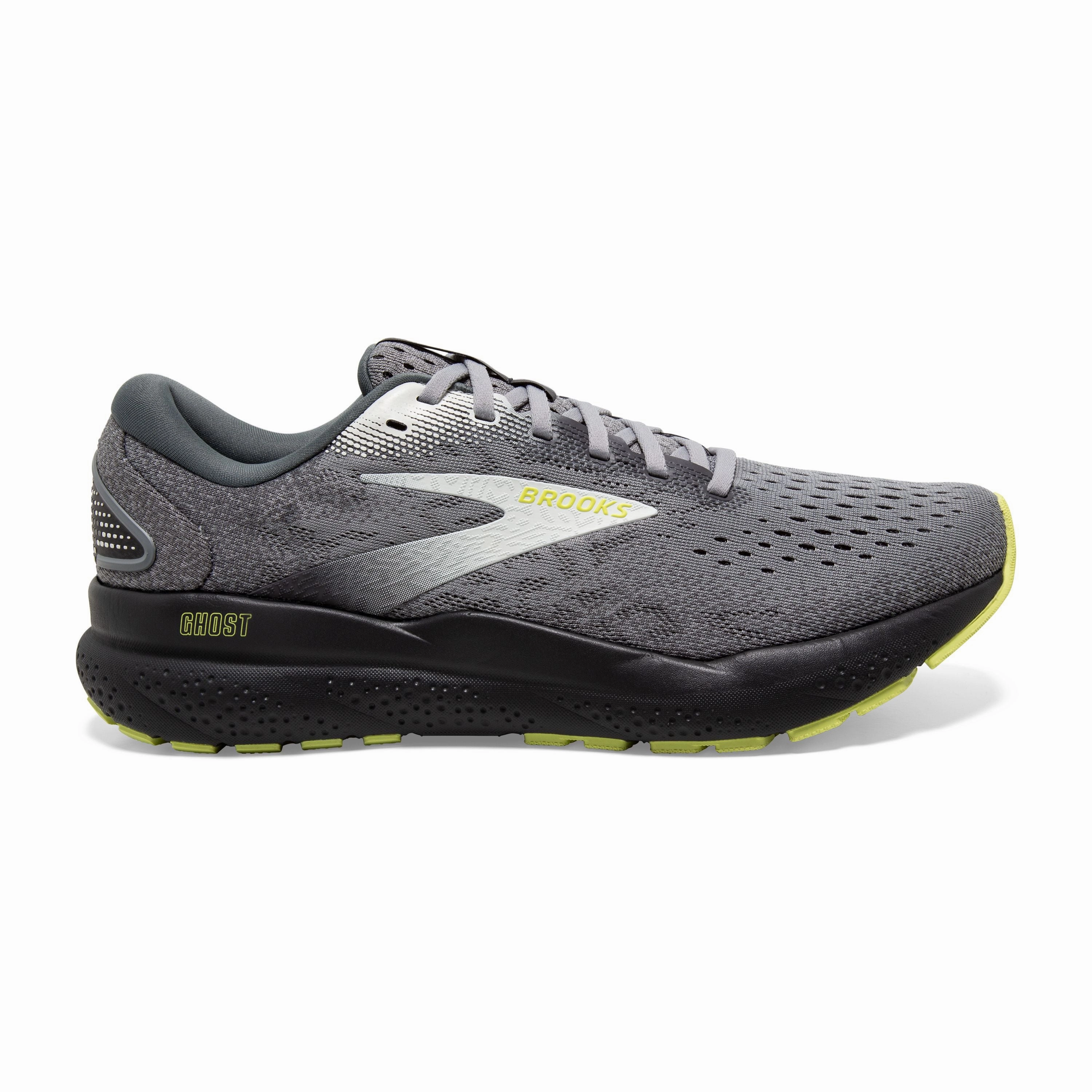 Fast - paced running M Brooks Ghost 16 Primer/Grey/Lime
