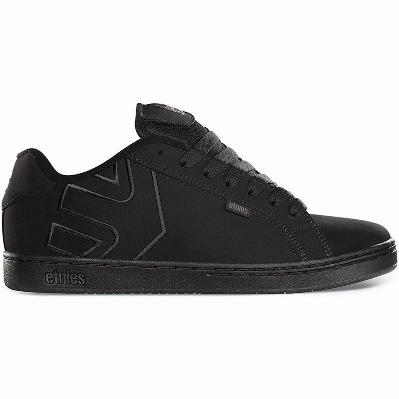 Shock Control Etnies Fader Shoes - Black Dirty Wash