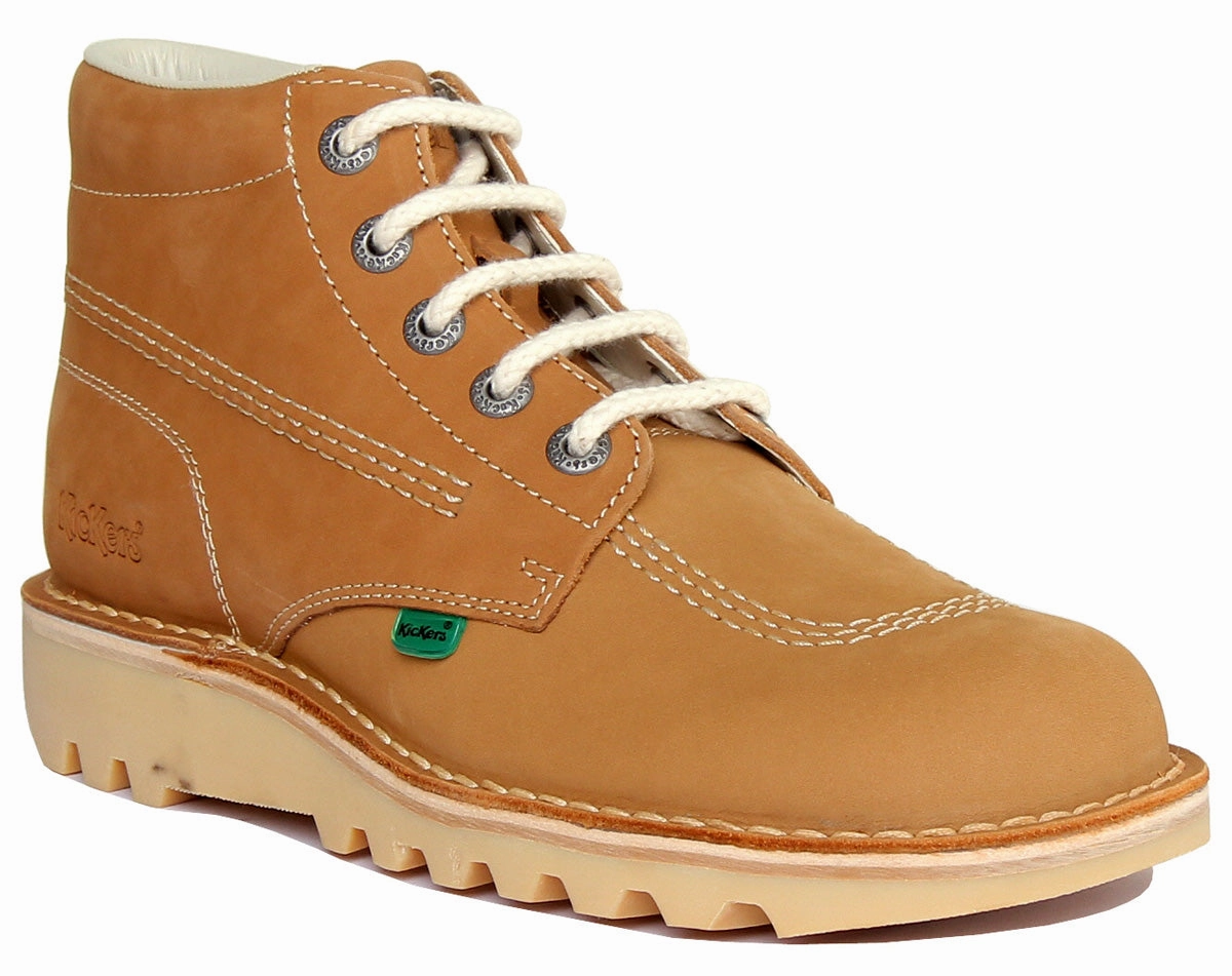 Kickers Kick Hi M In Tan in Adults UK Size 6.5 - 12 Street Utility Comfort Cushion