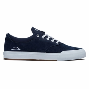Lakai Wilkins Shoes - Navy Suede Fashion Edge Easy Step Fit