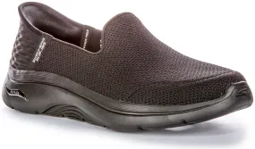 Skechers Go Walk Arch Fit In All Black For Women Responsive