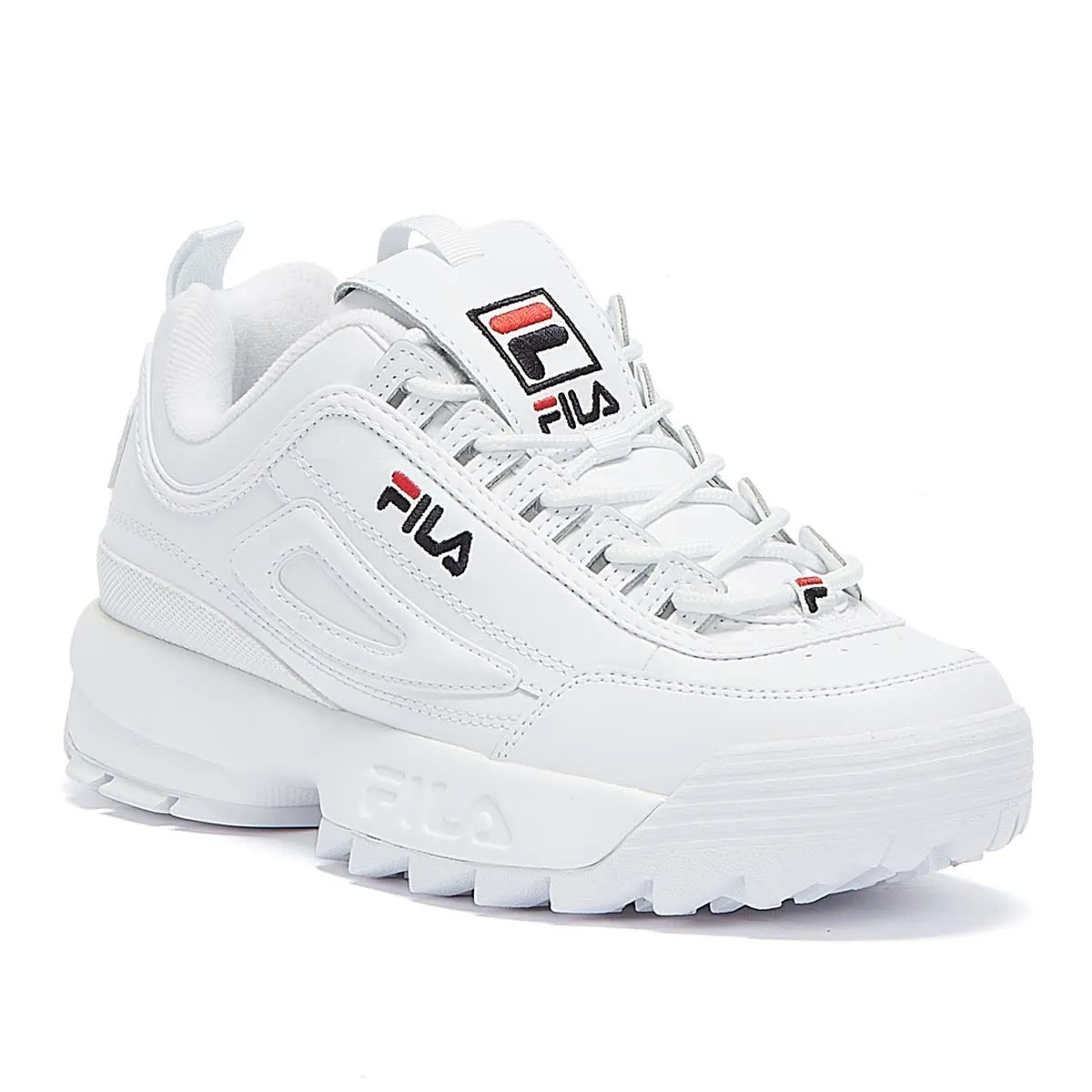 Fila Disruptor II Premium White Trainers Smooth