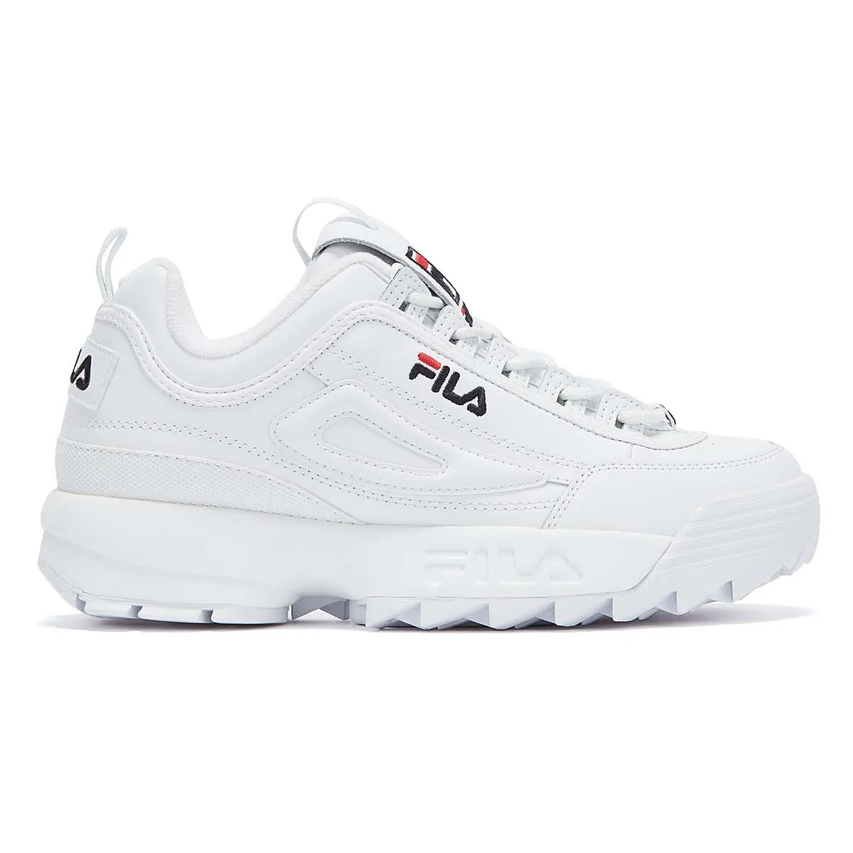 Fila Disruptor II Premium White Trainers Smooth