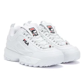 Fila Disruptor II Premium White Trainers Quick Motion Smart Lining