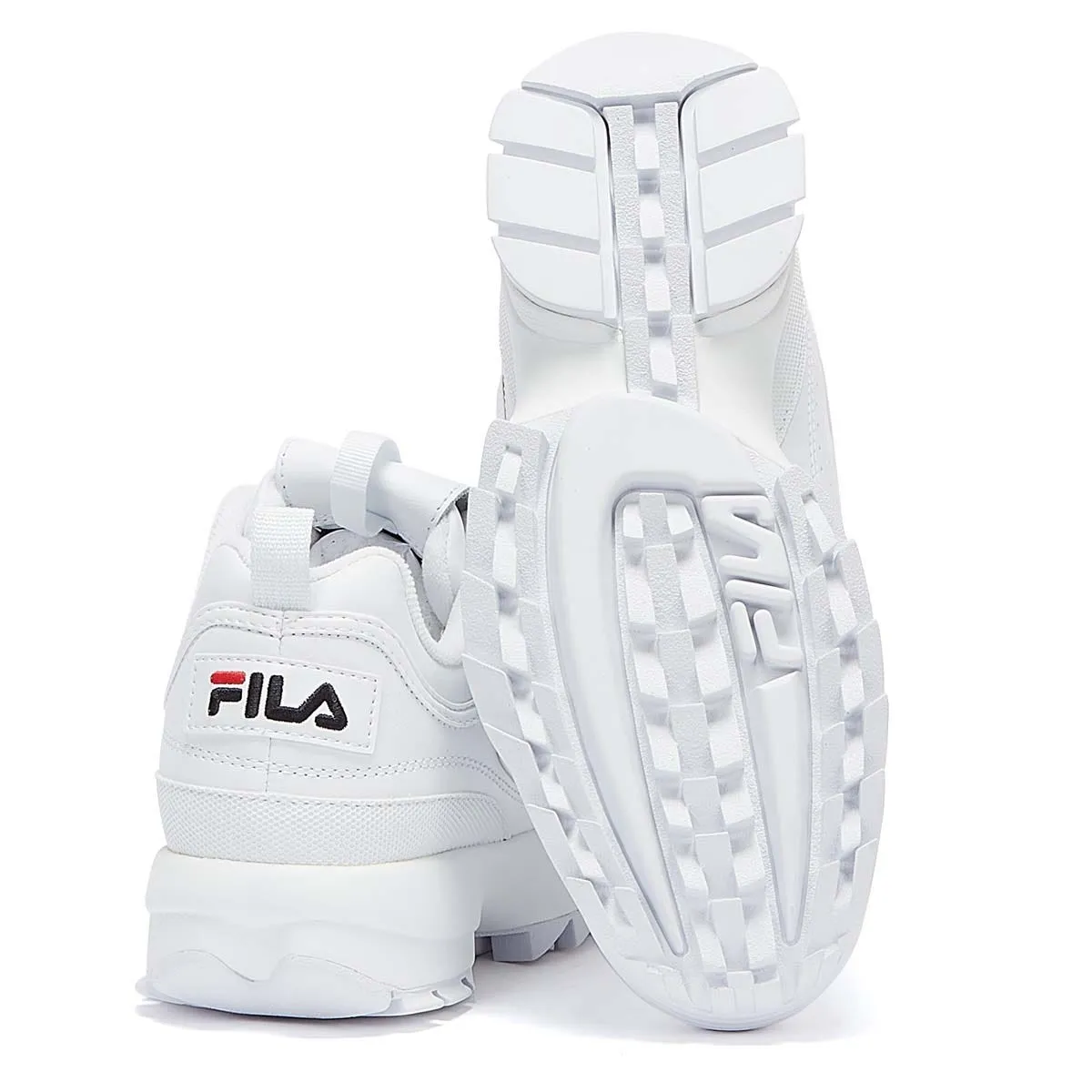 Fila Disruptor II Premium White Trainers Smooth