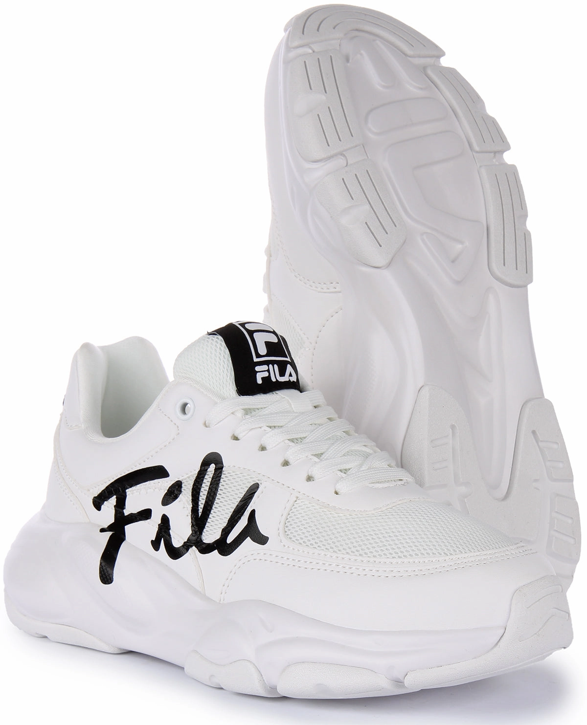 Fila Astro Logo In White Flow Mesh